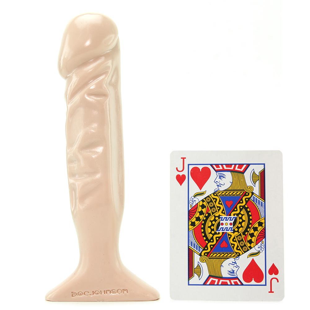 Thin 7.5 Inch Tool Dildo in White - Image 3