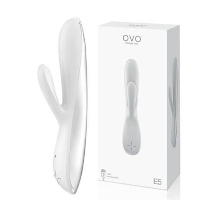 E5 Rechargeable Rabbit Vibe in White